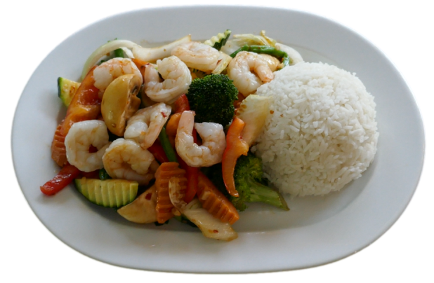 Gebr. Garnelen Chop Suey