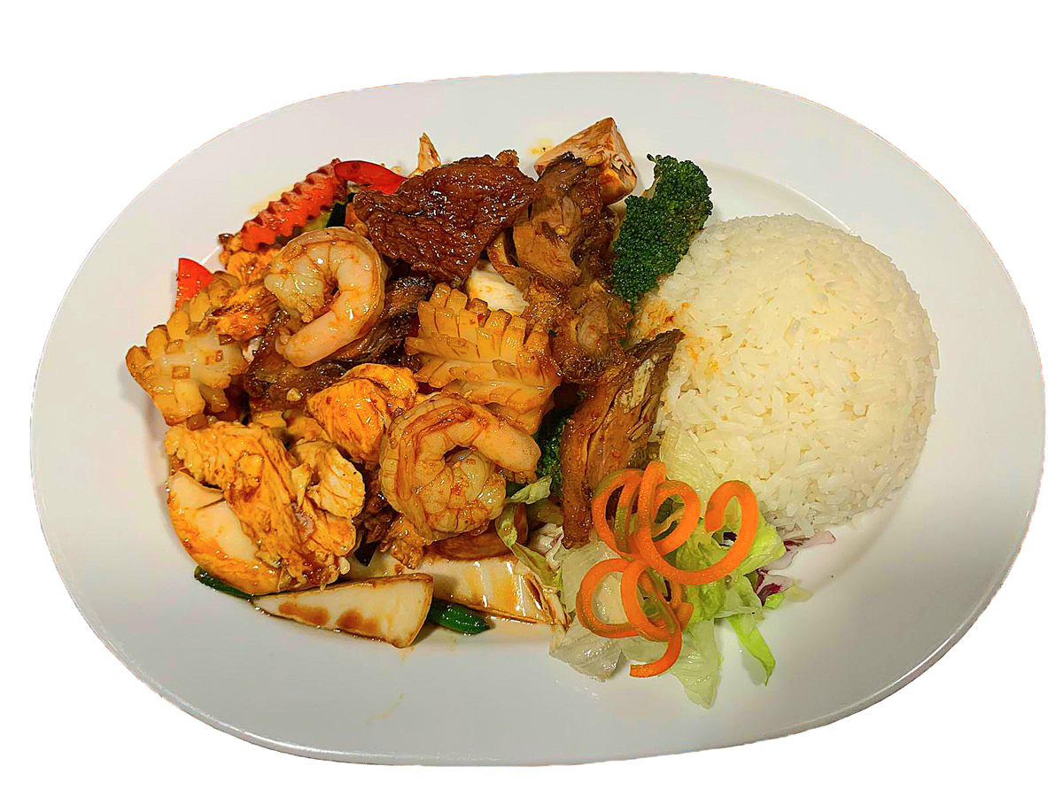 Wok-Acht Schätze (leicht scharf)